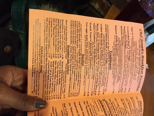 Menu photo 6 Joseph's Two Family Restaurant Waltham, MA