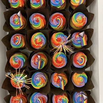 Butter Bakery - rainbow cupcakes - Cupcakes Near Me