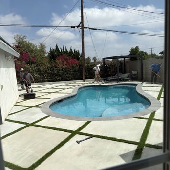 GIA Builders - Full backyard remodel, pool tile replacement, pool coping replacement, patio installation - Cabinetry Near Me - Los Angeles, California GIA Builders - Full backyard remodel, pool tile replacement, pool coping replacement, patio installation - Cabinetry Near Me - Los Angeles, California