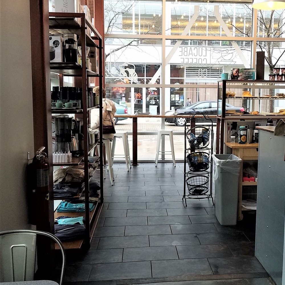 Lucabe Coffee Co. - view from back work room - Coffee & Tea Near Me - Columbus, Indiana Lucabe Coffee Co. - view from back work room - Coffee & Tea Near Me - Columbus, Indiana