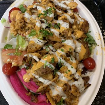ShaQ - Garden salad with Chicken Shawarma - Falafel Near Me - Santa Clara, California