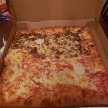 Original Boston Style Pizza - Giant square pizza with half steak - Pizza Near Me - Philadelphia, Pennsylvania Original Boston Style Pizza - Giant square pizza with half steak - Pizza Near Me - Philadelphia, Pennsylvania