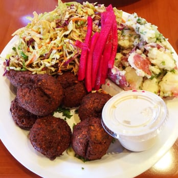 Chicken Maison - Falafel plate - Mediterranean Near Me - Gardena, California