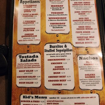 Casa De Benavidez - Menu 3/2/23 - Mexican Near Me - Albuquerque, New Mexico