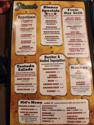 Menu photo 5 Casa De Benavidez Albuquerque, NM