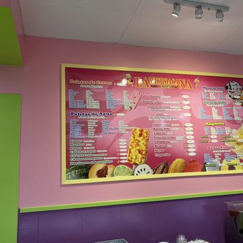 La Michoacana 100% Natural - Menu - Ice Cream & Frozen Yogurt Near Me - Hemet, California