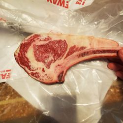 Fareway Stores - Meat looked fine on one side but the other was really bad. I only saw the one side before they packaged it up.