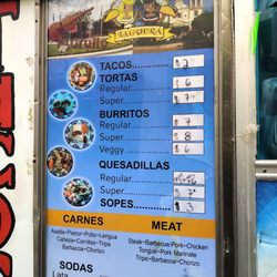 La Guera Tacos - Menu