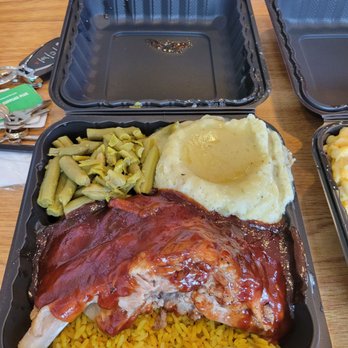 Taste This Balt - Hennessey Rib on a bed of tender yellow rice Mashed and string beans - Seafood Near Me - Baltimore, Maryland Taste This Balt - Hennessey Rib on a bed of tender yellow rice Mashed and string beans - Seafood Near Me - Baltimore, Maryland