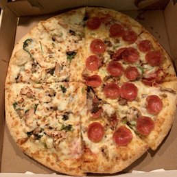 Half Herbivore with chicken breast, half Fully Dressed Half Herbivore with chicken breast, half Fully Dressed