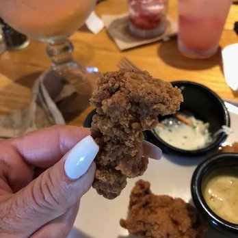 Applebee's Grill + Bar - This is what they say is a chicken tender. The waiter told me it must have came from a small chicken when i complained. Save your money! - American Near Me - El Cajon, California Applebee's Grill + Bar - This is what they say is a chicken tender. The waiter told me it must have came from a small chicken when i complained. Save your money! - American Near Me - El Cajon, California