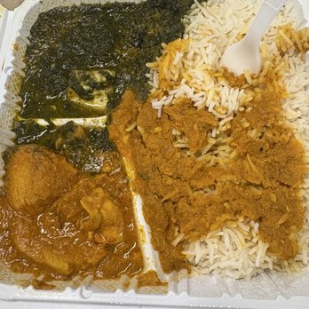 Raj's Indian Kitchen - Saag Paneer and Chicken Curry with rice (combo 2) - Indian Near Me - New York, New York Raj's Indian Kitchen - Saag Paneer and Chicken Curry with rice (combo 2) - Indian Near Me - New York, New York