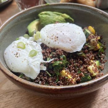 Fable - Red Quinoa Brunch Bowl with Poached Eggs - New American Near Me - San Francisco, California