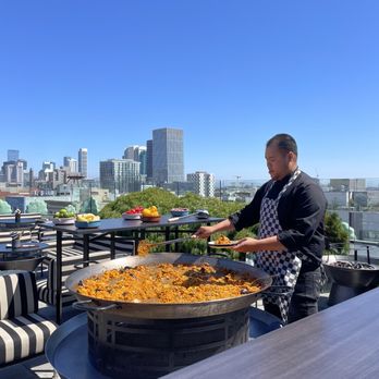 Charmaine’s - Cooking Paella Outside - Lounges Near Me - San Francisco, California