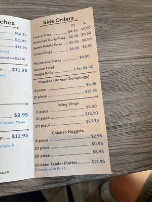 Menu photo 1 K-Towne Kitchen Mount Laurel, NJ