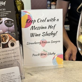 Messina Hof Grapevine Winery - This was new - wine slurpee. We passed. - Wineries Near Me - Grapevine, Texas Messina Hof Grapevine Winery - This was new - wine slurpee. We passed. - Wineries Near Me - Grapevine, Texas