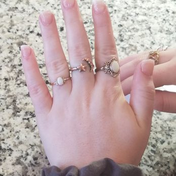 Allen Nail Spa - This ragged mess is how they wanted her to leave once they took threw manicure off. - Nail Salons Near Me - Allen, Texas