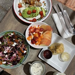 Beets, Fresh Fruit, Biscuit, and Like-a-Tiger Beets, Fresh Fruit, Biscuit, and Like-a-Tiger