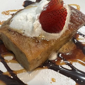 Izote kitchen - Bread pudding with caramel and chocolate sauce. - Bubble Tea Near Me - Aurora, Colorado