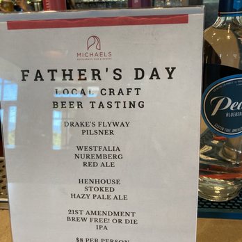 Michael's at Shoreline Restaurant - Special beer tasting menu for Father's Day - American Near Me - Mountain View, California Michael's at Shoreline Restaurant - Special beer tasting menu for Father's Day - American Near Me - Mountain View, California