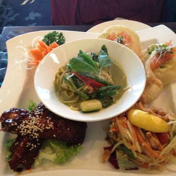Chaophraya Edinburgh - Tasty mixed platter!! - Thai Near Me - Edinburgh, MLN