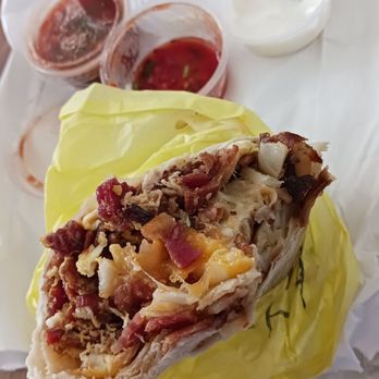Alpha Omega - Bacon brekky burrito - American Near Me - Covina, California
