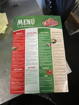 Menu photo 3 Cholula Mexican Restaurant Max Meadows, VA Menu photo 3 Cholula Mexican Restaurant Max Meadows, VA