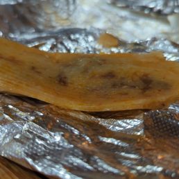 Bulk of the tamales looked like this one. Bulk of the tamales looked like this one.