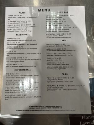 Menu photo 1 Cartel Roasting Phoenix, AZ
