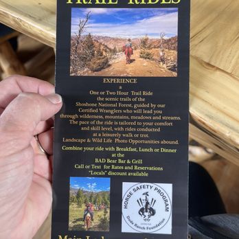 Uxu Ranch - Information about rides - Ranches Near Me - Cody, Wyoming