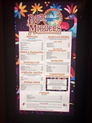 Menu photo 1 Baja Miguel's Las Vegas, NV Menu photo 1 Baja Miguel's Las Vegas, NV