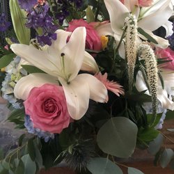 Valley Forge Flowers - We asked for flowers in yellow, purple, red, blue with white accents and greens.  That's NOT what we got.