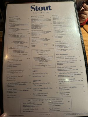 Menu photo 4 Stout NYC New York, NY Menu photo 4 Stout NYC New York, NY