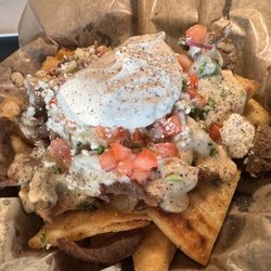 Parthenon Grille - Greek Nachos appetizer (delicious)