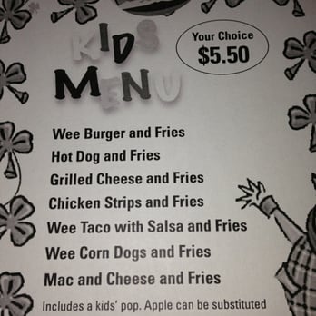 Casper's and Runyon's Nook - Kid's menu - Dive Bars Near Me - Saint Paul, Minnesota