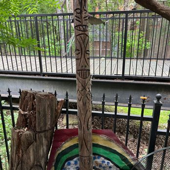 College Street Pub - a wooden pole with a rainbow painted on it - Pubs Near Me - Waxahachie, Texas College Street Pub - a wooden pole with a rainbow painted on it - Pubs Near Me - Waxahachie, Texas