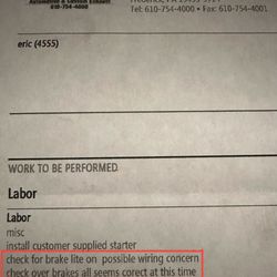 J & H Automotive - Not fixed, still have the issue.