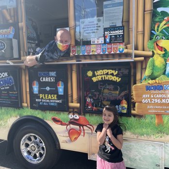 Kona Ice of Santa Clarita - My daughter Eva enjoying shaved Ice. - Shaved Ice Near Me