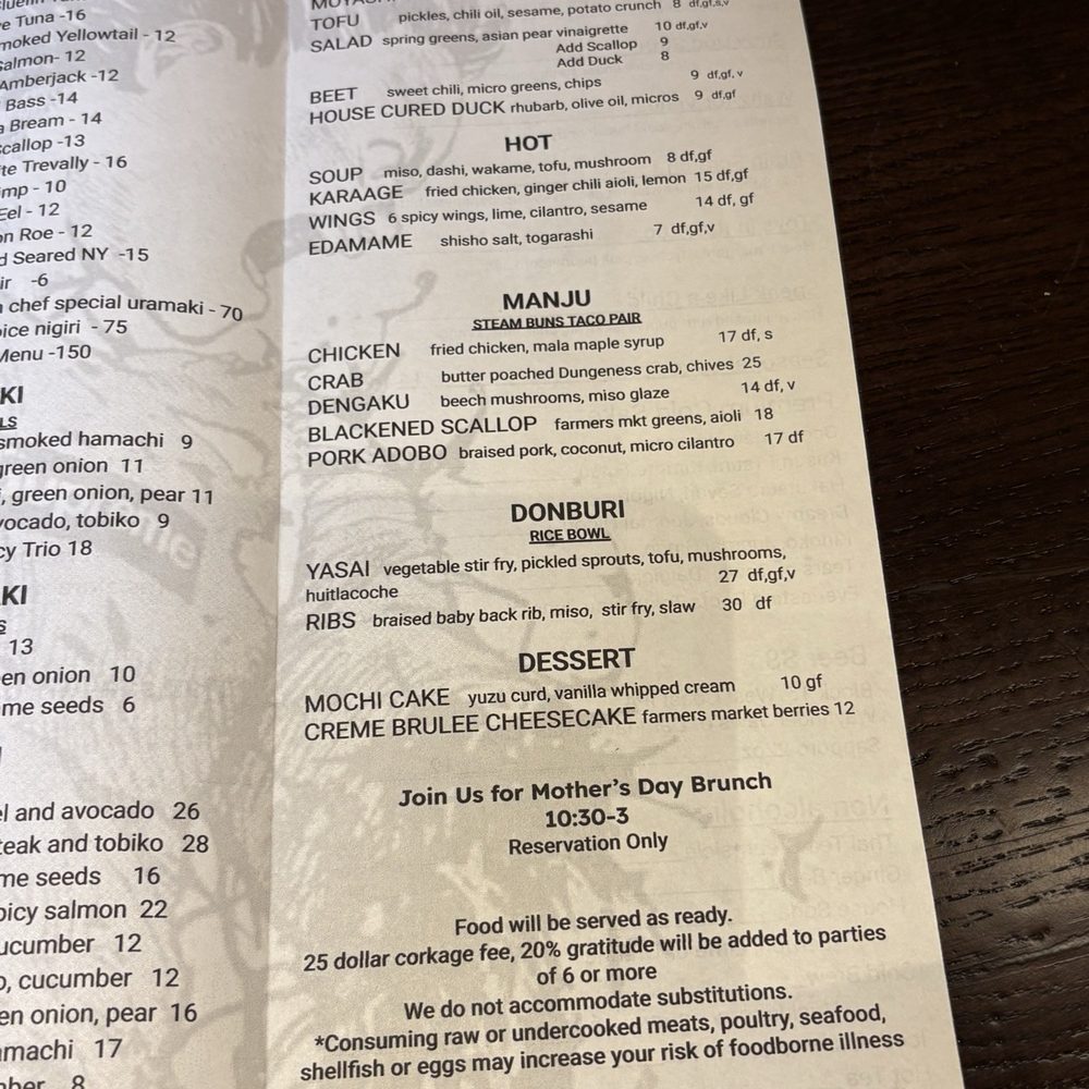 Menu page 2.