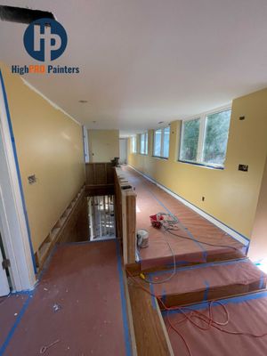 Galena Apartment Painting - This project was done in Galena IL and consisted of painting a country house of more than 7000 square feet.