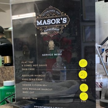 Masors Barber Shop - Price (Mar 2023) - Barbers Near Me - Temple City, California