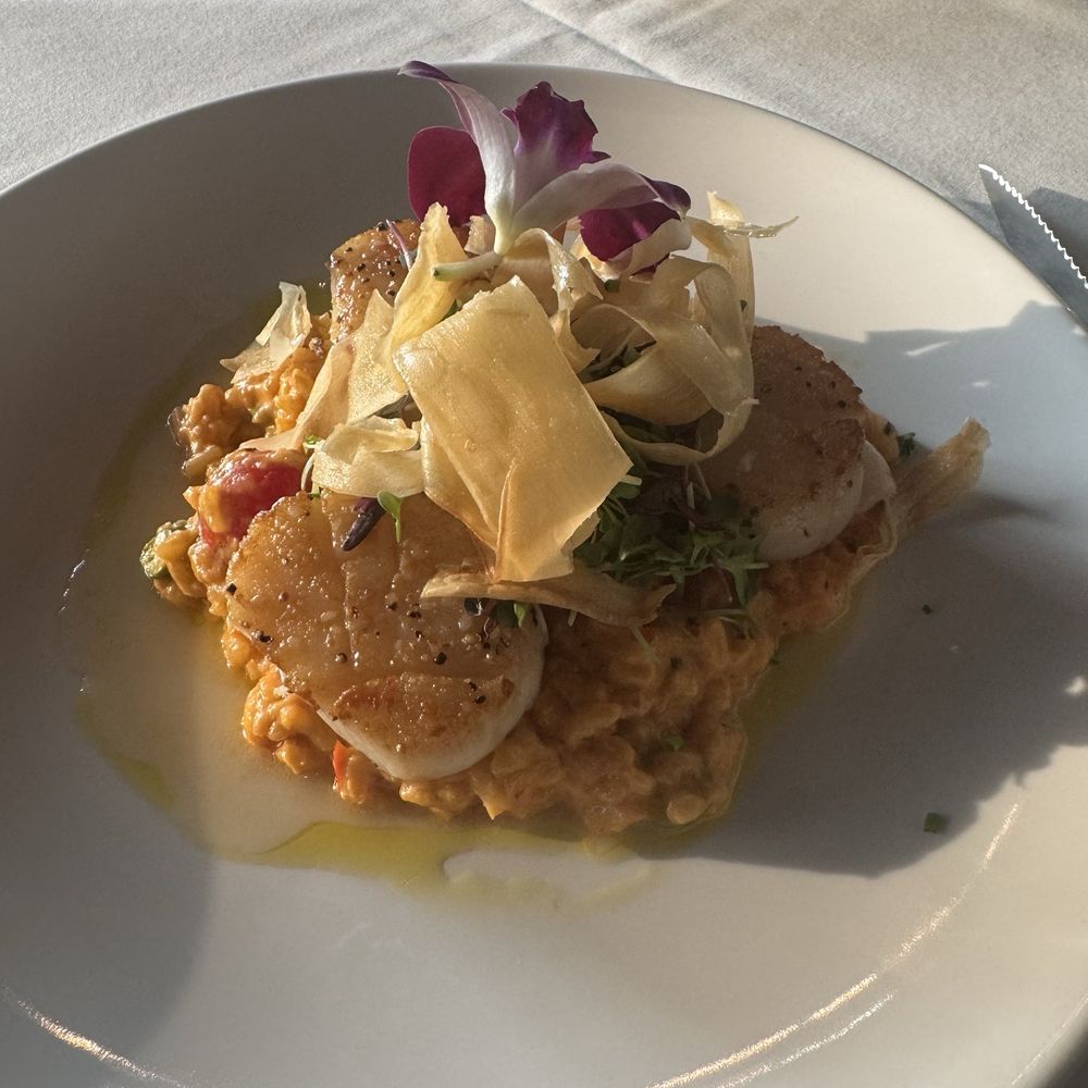 De Baca Steakhouse - Scallops with saffron risotto - Steakhouses Near Me - College Station, Texas
