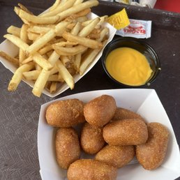 Mini Corn Dogs and French Fries