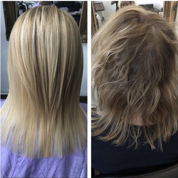 Long Layered Haircut Finished With Beach Wave Curls Yelp