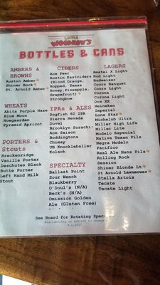Menu photo 3 Little Woodrow's West 6th Austin, TX Menu photo 3 Little Woodrow's West 6th Austin, TX