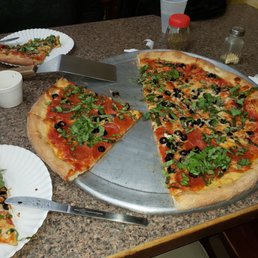Basel black olive and 1/2 pepperoni  pie