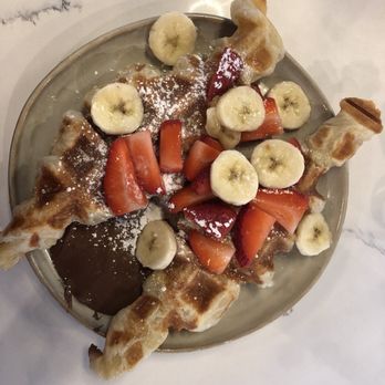 Talia's cafe - Strawberry and Banana Croffle - Breakfast & Brunch Near Me - Allen, Texas Talia's cafe - Strawberry and Banana Croffle - Breakfast & Brunch Near Me - Allen, Texas