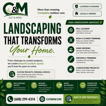 Cut & Mow - Lawn Services Near Me - Sun Prairie, Wisconsin Cut & Mow - Lawn Services Near Me - Sun Prairie, Wisconsin