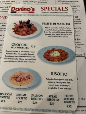 Menu photo 5 Danino’s Trattoria Orlando, FL Menu photo 5 Danino’s Trattoria Orlando, FL