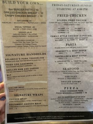 Menu photo 1 Joy and Ed’s Bar and Grill Utica, IL